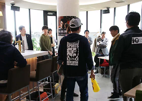 ECHIGOYA STUDIO Cafeにて-「ふらんくくらぶ」の収録