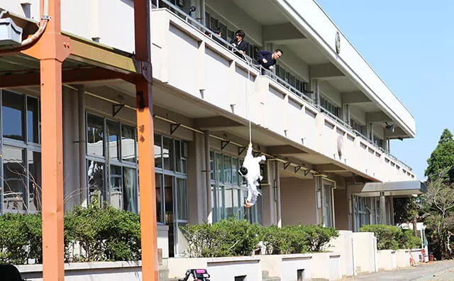 長南東小学校スタジオ 撮影風景