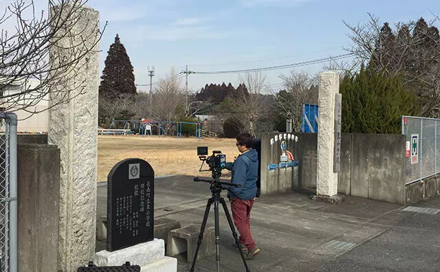 長南東小学校スタジオ 撮影風景