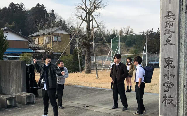 長南東小学校スタジオ 撮影風景