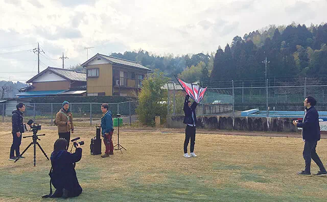 長南東小学校スタジオ 撮影風景