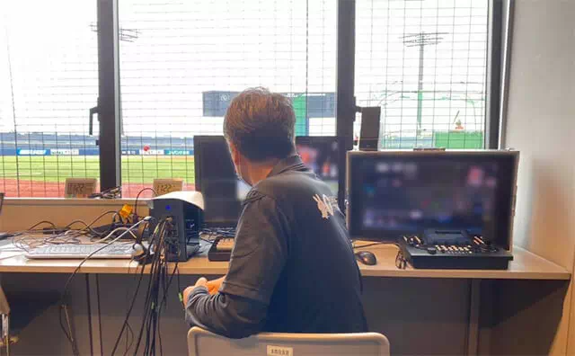 新潟アルビレックスBC 配信打ち合わせ